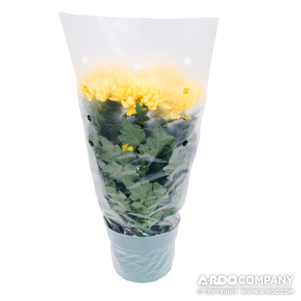 plastic plant sleeves Unprinted NHDPE Satin Plant Sleeves