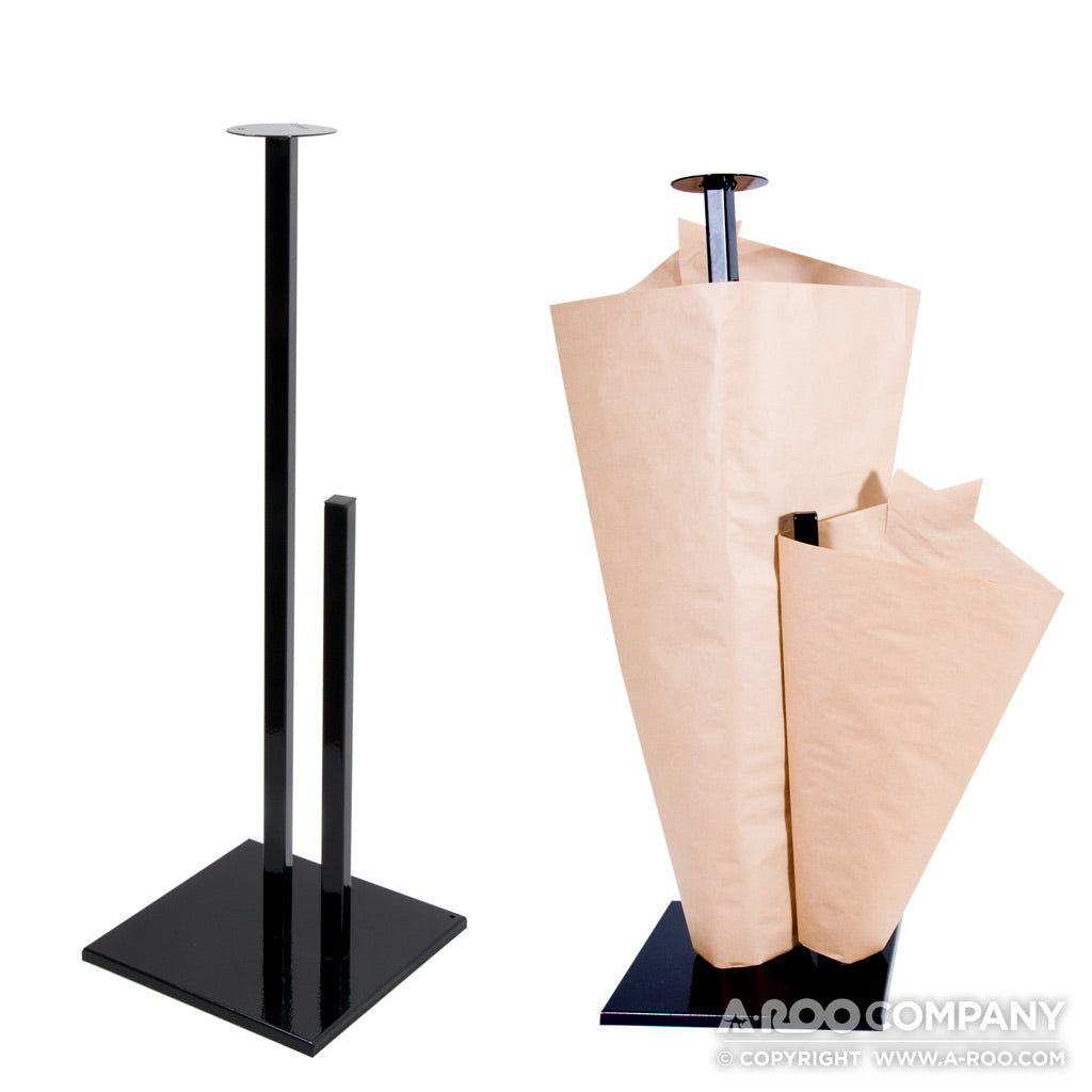 Two-Pole Paper Plant Sleeve Rack