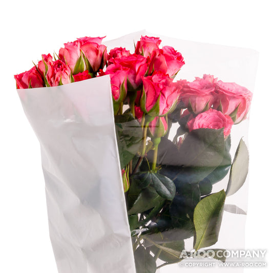 White Back Sealed Bottom Sleeves