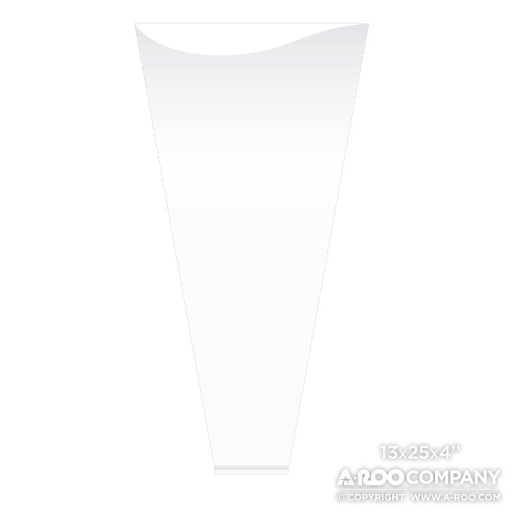 White Back Sealed Bottom Sleeves