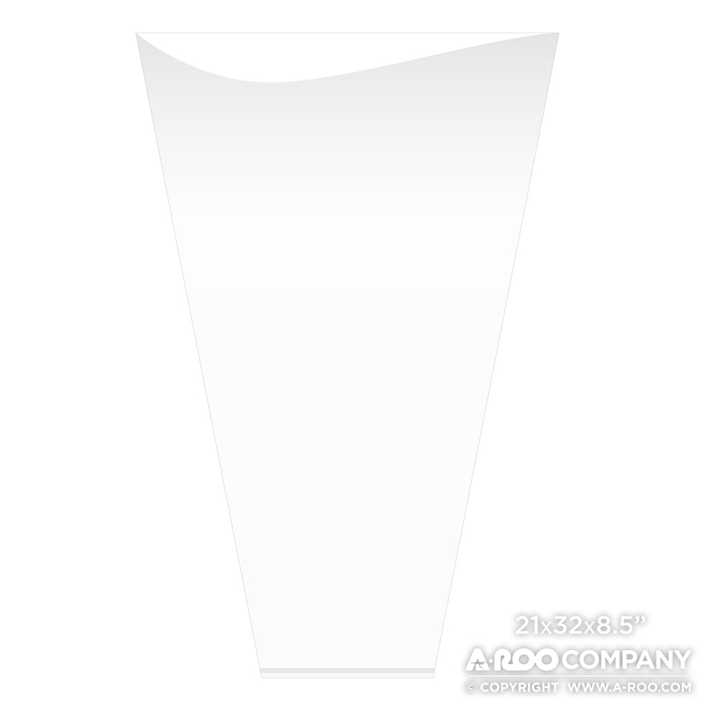 White Back Sealed Bottom Sleeves