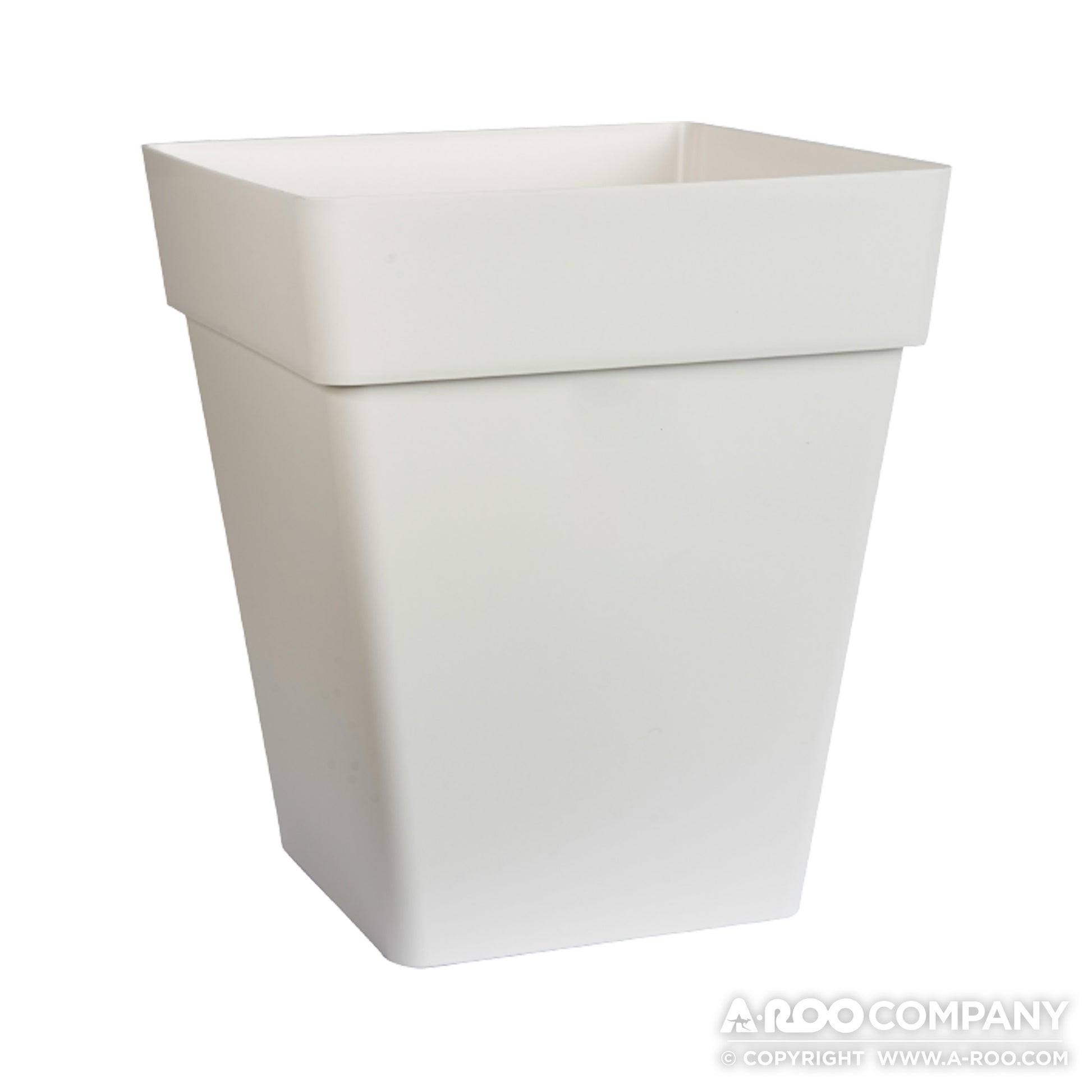 white rectangular plant pot Classic Matte Square Pot – A-ROO Company